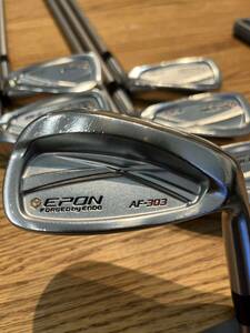 EPON AF-303 アイアン　Pw〜5i KBS TOUR C-TAPER 115 R+