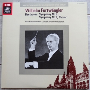 LP ベートーヴェン 交響曲第5番 運命 第9番 合唱 フルトヴェングラー ウィーンフィル バイロイト祝祭管 WF-60006/7