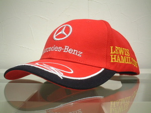 ★在庫一掃セール★送料無料★必見★F1★Mercedes‐Benz★AMG★LEWIS★HAMILTONの★お洒落で★素敵で★鮮やかな★レッド★キャップ★新品★