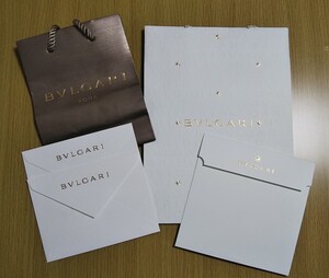 【貴重/美品】BVLGARI(ブルガリ) クリスマス限定/通常版 紙袋&封筒【ブランド/梱包資材】