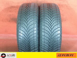 205/55R16●MICHELIN CROSS CLIMATE2【オールシーズン】/ 中古 ★ 2本(T-6162A)送料無料/沖縄別途