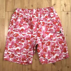 BAPE ABC camo pink Beach shorts Lサイズ a bathing ape エイプ ベイプ アベイシングエイプ 迷彩 ナイロン ABCカモ ハーフパンツ y8