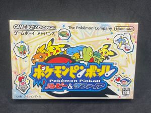 ポケモンピンボール ルビー& サファイア　 GBA 箱説明書付き　状態良好 ゲームボーイアドバンス