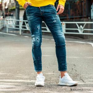 dsquared2 sexy twist jean セクシーツイスト 50 デニム ストレッチ パンツ デニムパンツ ダメージ スキニー ジーンズ　ディースクエアード