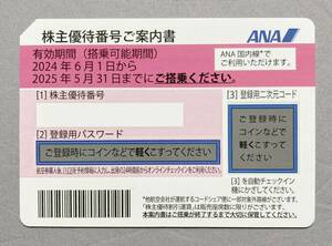 最新!! 全日空【ＡＮＡ】株主特別優待券 有効期限（２０２４年６月１日から２０２５年５月３１日搭乗分まで）