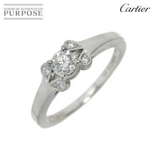 カルティエ Cartier バレリーナ ダイヤ 0.24ct D/VVS1/EX #49 リング Pt プラチナ 指輪 Ballerine Ring【鑑定書・証明書付き】 90218348