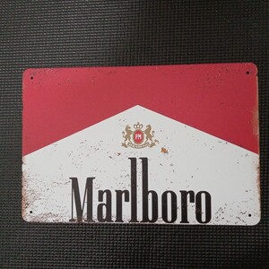 ■ブリキ看板 Marlboro マルボロ BAR ガレージ メタルプレート レトロ アメリカンインテリア 世田谷ベース アメリカン雑貨