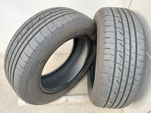 ブリヂストン 215/60R16【点検OK】プレイズ PXⅡ【富山】ブリジストン Playz 16インチ 中古2本 2020年 BS 215/60/16 PX2