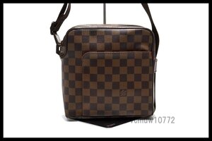 希少美中古■LOUIS VUITTON ダミエ オラフPM レザー ショルダーバッグ ルイヴィトン■1031so425-5K