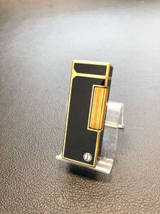 Dunhill ダンヒル ガスライター ローラー式 ブラック ゴールド