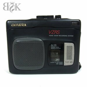 アイワ VZRS カセットテープレコーダー TP-590 ブラック 動作未確認 AIWA ◆