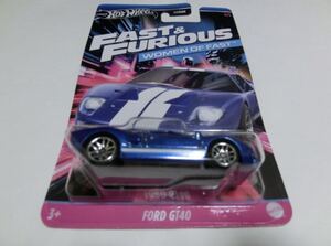 ホットウィール ワイルド・スピード WOMAN OF FAST フォード GT40 (Ford GT-40) 新品