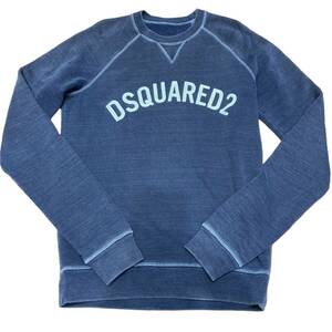 DSQUARED2 ディースクエアード ネイビー系 スウェット XS スウェット 白ロゴ