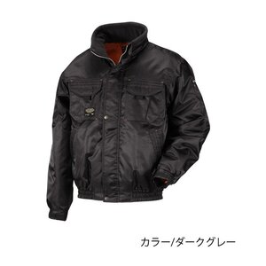 (ダークグレー/3L) バイクウェア ブルゾン メンズ 秋 冬 ジャケット 防寒着 仕事着 中綿ブルゾン MA1 防寒ウェア Next ソルジャーブルゾン