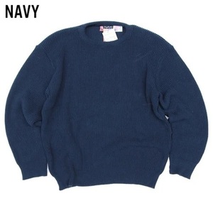 新品未使用 タグあり【Made in USA】Binghamton Knitting Company NAVY L ビンガムトンニッティングカンパニー/シェーカーセーター ニット