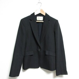 美品 UNITED ARROWS ユナイテッドアローズ シングル 1B テーラードジャケット ブレザー 38 ブラック ◆