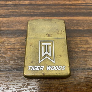 ICH【現状渡し品】ZIPPO ジッポー TIGER WOODS タイガーウッズ 2004年9月製 ブラス ゴルフ 着火未確認〈206-241215-KB-11-ICH〉