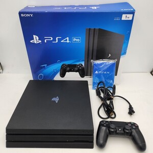 SONY PlayStation4 Pro CUH-7000B 500GB ジェットブラック PS4 本体 箱付き【DL2010】