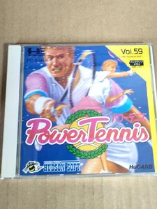 パワーテニス/Power tennis 取り扱い説明書付HUDCON SOFT/HUDCON SOFT/PCエンジン/PCEソフト/Huカード/ツアー/ダブルス/スポーツ/D326232