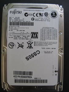 Fujitsu MHW2080BH 80GB 2.5インチ HDD SATA150