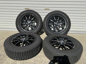 22年製中古品 80系 ノア ヴォクシー エスクァイア等 グッドイヤー ICE NAVI 7 195/65R15 5H 114.3 +50 スタッドレスホイールセット 