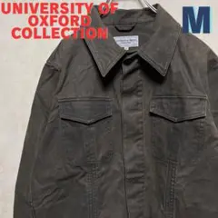 【古着】UNIVERSITY OF OXFORD シャツアウター ダークブラウン