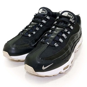 ナイキ エアマックス９５ プレミアム ブラック ホワイト 25.5cm NIKE AIR MAX 95 PREMIUM 正規品 本物 復刻 年代 538416-020 人気 黒 白