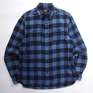 Ron Herman別注 RRL Check Work Shirt M ロンハーマン ダブルアールエル ラルフローレン チェックシャツ ブルー