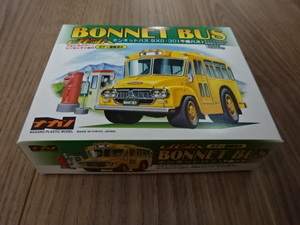 ナガノ チビッカー ボンネットバス BXD-30 千曲バス バス停 郵便ポスト プラモデル プルバックカー BONNET BUS NAGANO PLASTIC MODEL Toy 