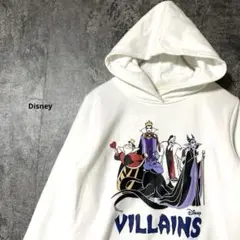 Disney Villains スウェットパーカー 長袖　白　レディース　L