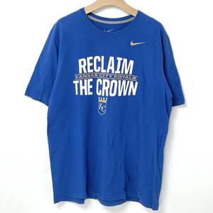 MLB カンザスシティ・ロイヤルズ NIKE/ナイキ ロイヤルブルー メジャーリーグベースボールTシャツ XLサイズ【TS-0003-830】