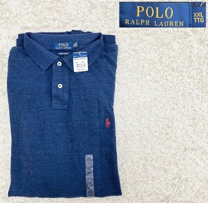 【大きいサイズXXL★未使用】POLO RALPH LAUREN 長袖ポロシャツ/ネイビー◆定価16,000円☆ポロラルフローレン (10)