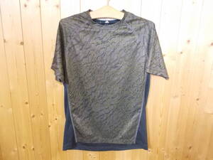 e790◆adidas climalite 半袖Tシャツ◆サイズM F85105 アディダス クライマライト Tシャツ ポリエステル素材 ゆうパケット発送 5H