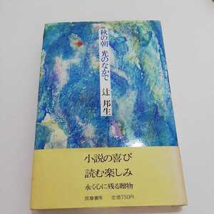 秋の朝　光のなかで 辻邦生 筑摩書房 76年初版