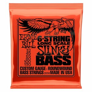 正規品 ERNIE BALL 2838 ロング・スケール・ベース弦 6弦 (32-130) 6-STRING LON