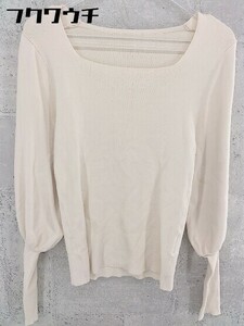 ◇ N. Natural Beauty Basic エヌ ナチュラルビューティーベーシック 長袖 カットソー サイズM ベージュ レディース