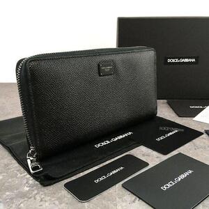 ☆送料込み☆ 未使用品 DOLCE&GABBANA ジップウォレット 黒 箱付き 76