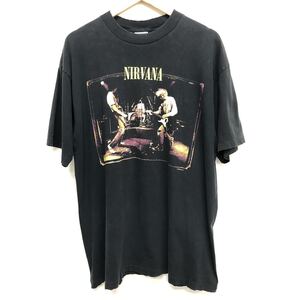 ビンテージ★NIRVANA ニルヴァーナ Tシャツ 古着 当時物 ALL SPORTタグ 1996コピーライト カートコバーン 追悼 サイズXL ニルバーナ 07