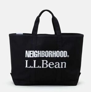 新品！NEIGHBORHOOD X L.L.BEAN GROCERY TOTE BAG BLACK NH 刺繍 ネイバーフッド L.L.ビーン グローサリー トートバッグ ブラック ギフト