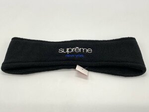 Supreme シュプリーム polartec head band ポーラーテック ヘッドバンド ブラック RN101837 ☆良品☆[66-1021-E4]