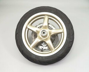 シグナス125X/シグナスX SE46 FI 純正 フロントホイール 12×2.75 金/ゴールド 検 ノーマル カスタム 5 SE44J SR