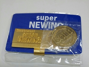 新品superNEWINGクリップマーカー非売品キャップゴールドGOLDノベルティ ゴルフラウンドに 帽子 BRIDGESTONEブリヂストン キャップマーカー