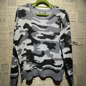 Belcanto 迷彩ニットセーター size L