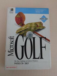 【動作未確認】Microsoft GOLF The Challenge of Golf for Windows マイクロソフト ゴルフ ウィンドウズ フロッピーディスク FD Ver. 1.0