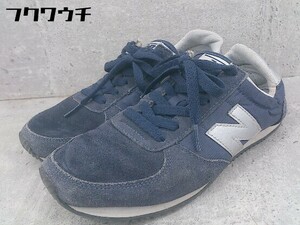 ◇ NEW BALANCE ニューバランス U220NS スニーカー シューズ サイズ24ｃｍ ネイビー シルバー レディース