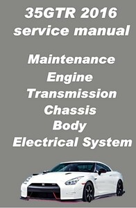 USA版 左ハンドル GT-R Service Manual 2014&2016 英語版 整備・分解・レイアウト・電装 PDF DVD