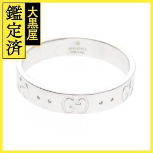 GUCCI グッチ アイコンリング リング WG 3.7g #16【434】