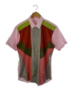 COMME des GARCONS SHIRT◆半袖シャツ/L/コットン/マルチカラー/S28066