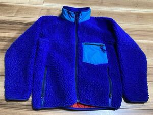 patagonia パタゴニア　p6 レトロx クラシックレトロカーディガン　ヘビーレトロ　８０S ＹＫＫジップ　ブルー　Ｍサイズ　美品