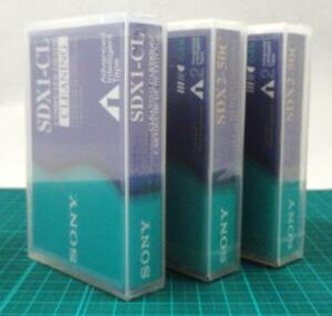 未開封・新品　SONY SDX2-50C AIT DATA CARTRIDGE 50GB/130GB ２個＋SDX1-CL CLEANING １個